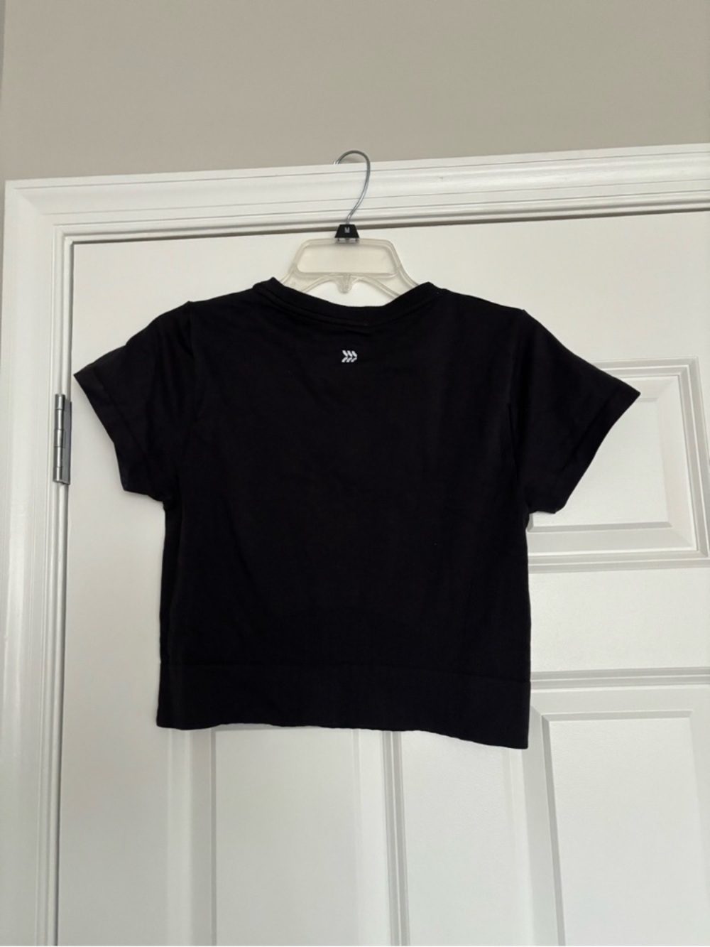 all in motion Black Short Sleeve Tee with Reflective Logo